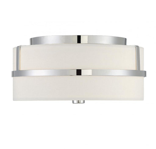 2-Light Ceiling Light in Polished Nickel