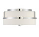 2-Light Ceiling Light in Polished Nickel