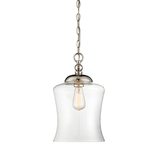 1-Light Mini Pendant in Polished Nickel