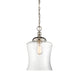 1-Light Mini Pendant in Polished Nickel