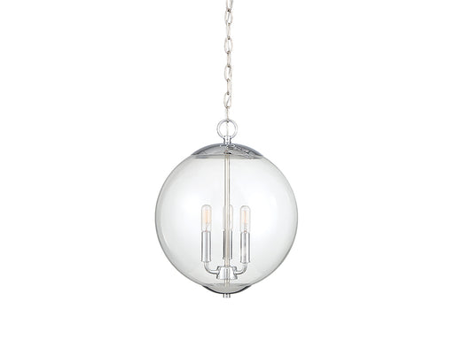 3-Light Pendant in Chrome