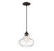 1-Light Mini Pendant in Oil Rubbed Bronze