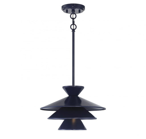 1-Light Pendant in Navy Blue