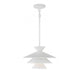 1-Light Pendant in White