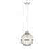 1-Light Mini Pendant in Polished Nickel