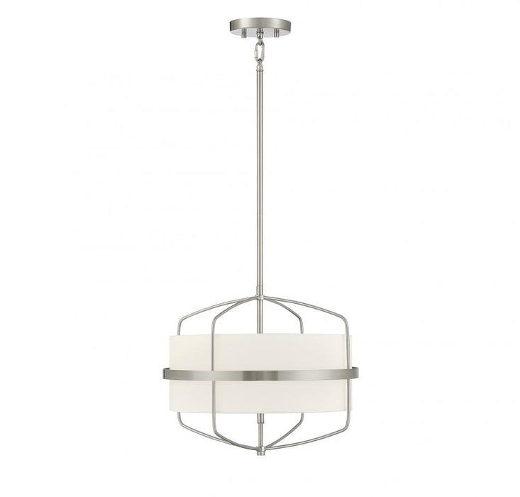 3-Light Pendant in Brushed Nickel