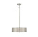 3-Light Pendant in Brushed Nickel