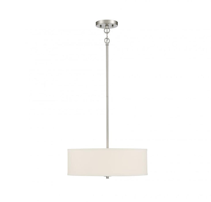 3-Light Pendant in Brushed Nickel