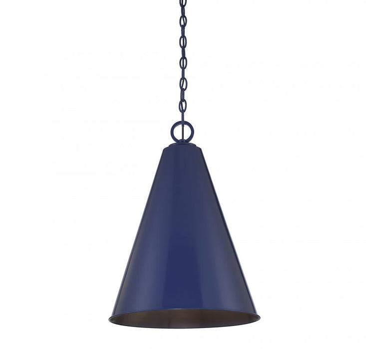 1-Light Pendant in Navy Blue