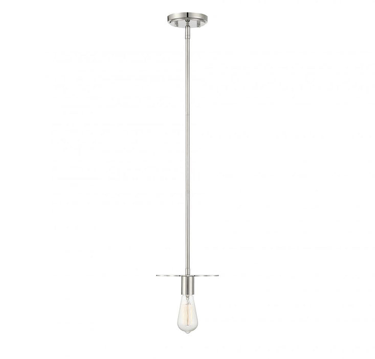 1-Light Mini Pendant in Polished Nickel