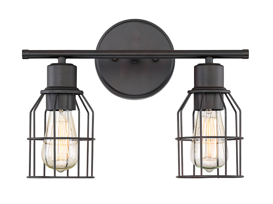 2-Light Bathroom Vanity Light in Oil Rubbed Bronze