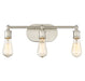 3-Light Bathroom Vanity Light in Brushed Nickel