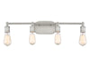 4-Light Bathroom Vanity Light in Brushed Nickel