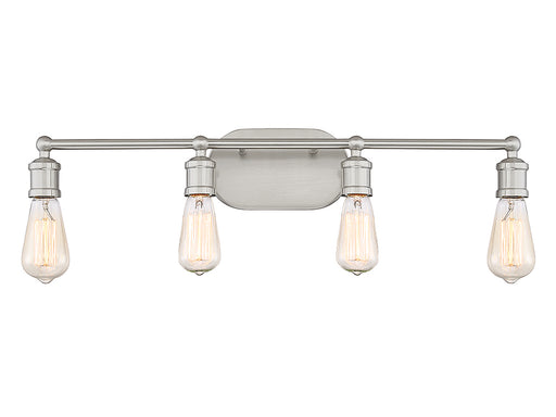 4-Light Bathroom Vanity Light in Brushed Nickel