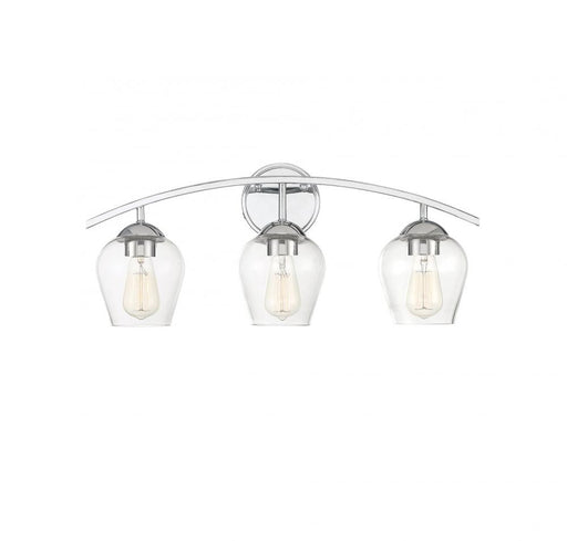 3-Light Bathroom Vanity Light in Chrome