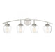 4-Light Bathroom Vanity Light in Brushed Nickel