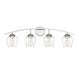 4-Light Bathroom Vanity Light in Chrome