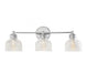 3-Light Bathroom Vanity Light in Chrome