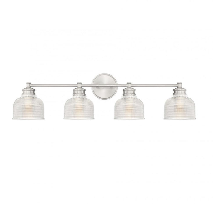 4-Light Bathroom Vanity Light in Brushed Nickel