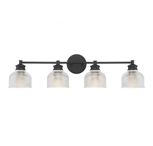 4-Light Bathroom Vanity Light in Matte Black