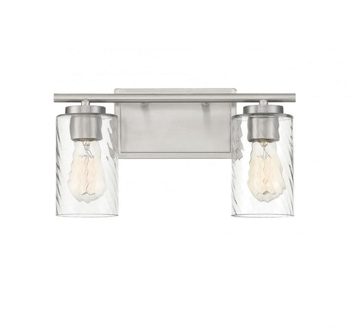 2-Light Bathroom Vanity Light in Brushed Nickel