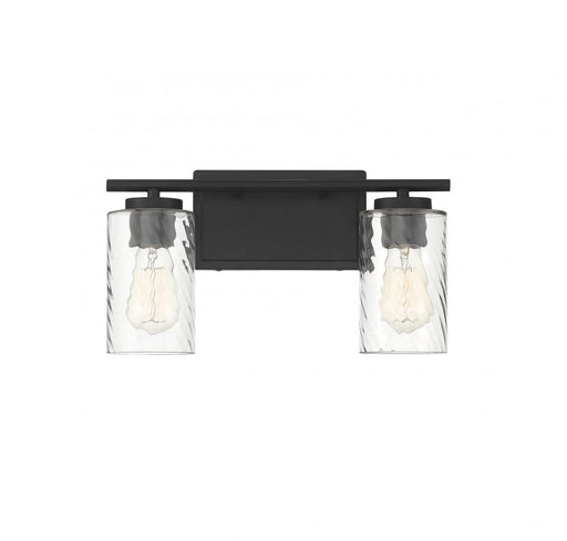 2-Light Bathroom Vanity Light in Matte Black