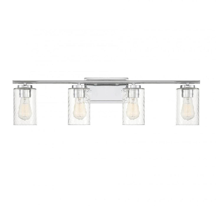 4-Light Bathroom Vanity Light in Chrome