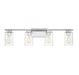 4-Light Bathroom Vanity Light in Chrome
