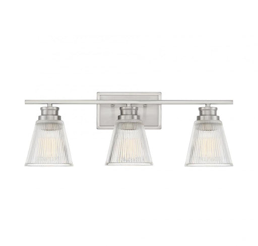 3-Light Bathroom Vanity Light in Brushed Nickel