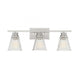 3-Light Bathroom Vanity Light in Brushed Nickel