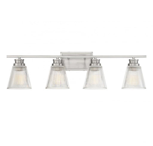 4-Light Bathroom Vanity Light in Brushed Nickel