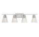 4-Light Bathroom Vanity Light in Brushed Nickel