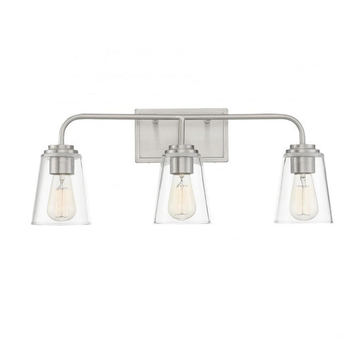 3-Light Bathroom Vanity Light in Brushed Nickel