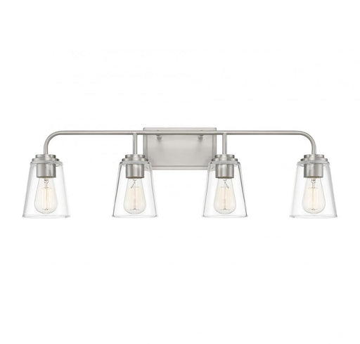 4-Light Bathroom Vanity Light in Brushed Nickel