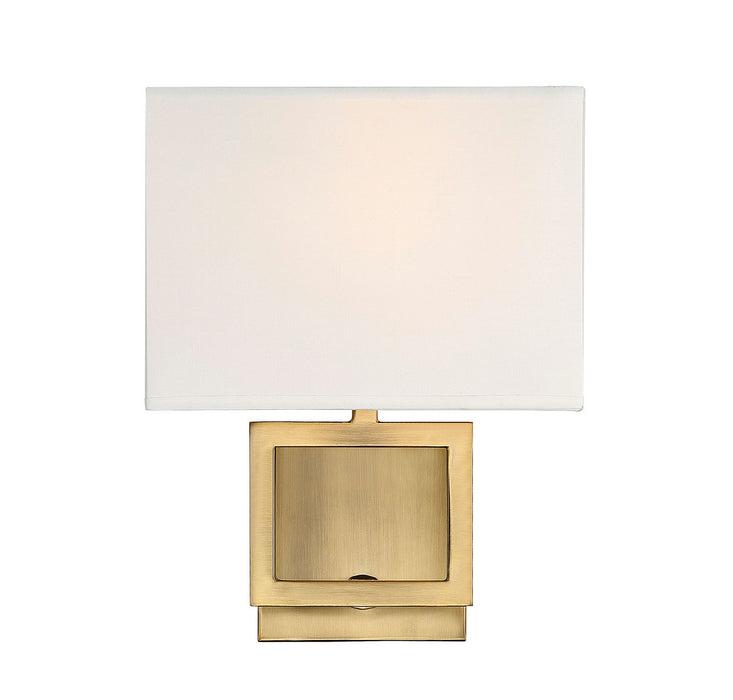 1-Light Wall Sconce in Natural Brass