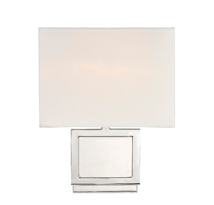 1-Light Wall Sconce in Polished Nickel