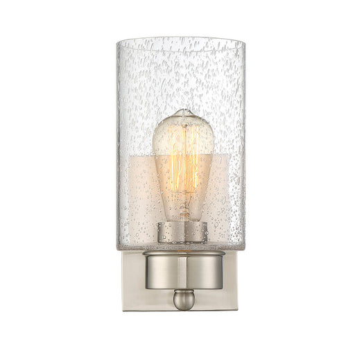 1-Light Wall Sconce in Brushed Nickel