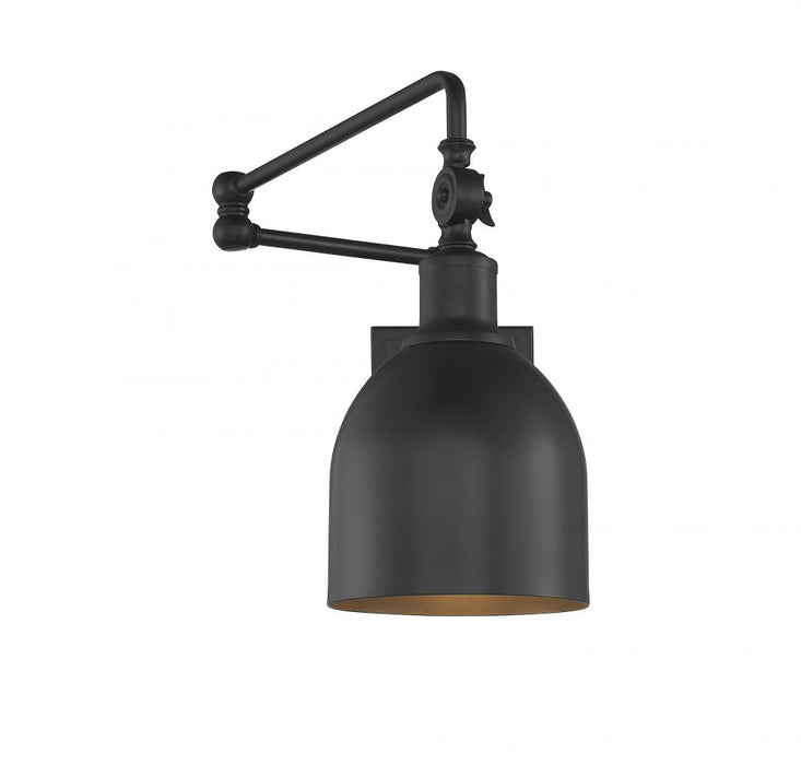 1-Light Wall Sconce in Matte Black