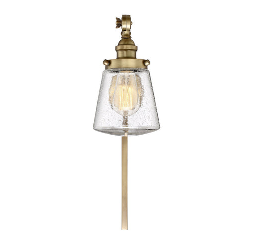 1-Light Wall Sconce in Natural Brass