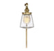 1-Light Wall Sconce in Natural Brass