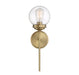 1-Light Wall Sconce in Natural Brass