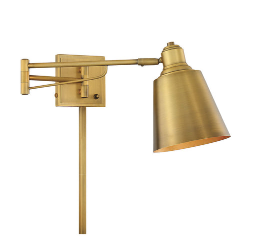 1-Light Wall Sconce in Natural Brass