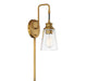 1-Light Wall Sconce in Natural Brass