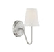 1-Light Wall Sconce in Brushed Nickel