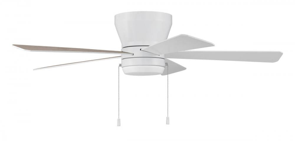 52" Hugger Ceiling Fan w/Blades, LED Light Kit