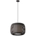 1LT Pendant Slit Shade JTone Black Black