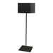 1LT Slope Floor Lamp w/ JTone Black Shade, Black