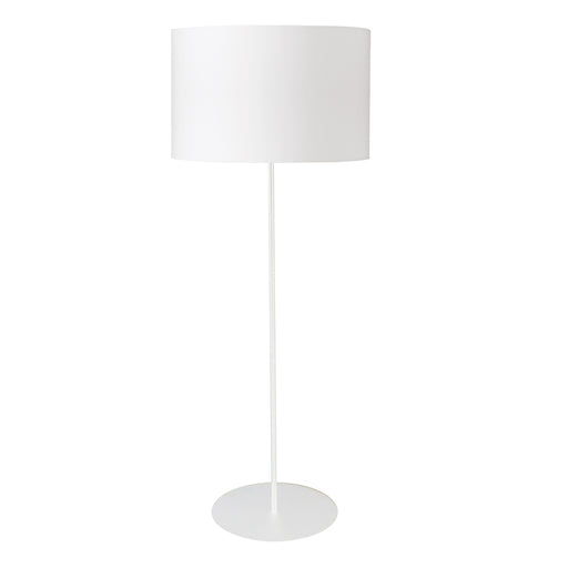 1LT Drum Floor Lamp w/ JTone White Shade