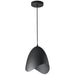 1LT Steel Pendant, Black Finish