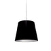 1LT Oversized Drum Pendant, Small - Blk/Slv